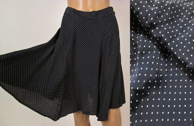80s polka dot skirt