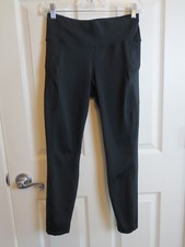 Athleta Activewear Leggings Size S Pockets On Side Black Inseam 25 in