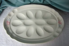 Pfaltzgraff Tea Rose Deviled Egg Server Plate