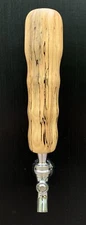 Beer Tap Handle Wood Decor Spalted Maple Hand Turned Unique Handmade Draft Beer