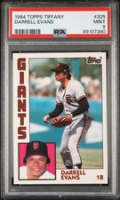 1984  Topps Tiffany #325 DARRELL EVANS  - PSA 9 - Giants *FREE SHIPPING*