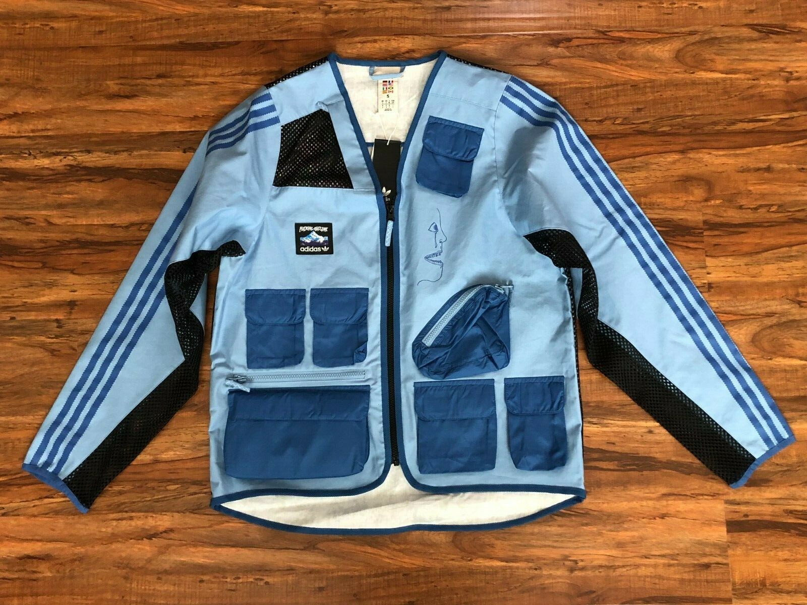ash blue adidas jacket