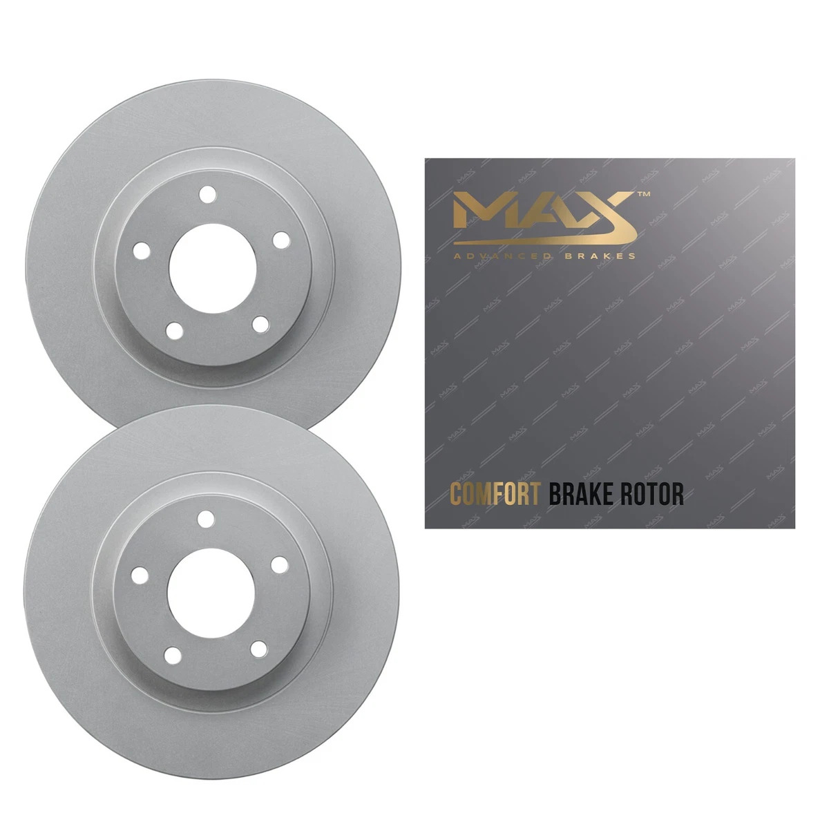 Complete Front & Rear Disc Brake Rotors Set – Fits 2013 Audi A4, A5, A6 Quattro, Allroad, Q5 – 320mm Front / 300mm Rear