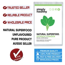 Spinach Powder 250g, Simply Healthy, Natural Superfood Supplement, Unflavoured