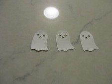 Ghosts White 25 card stock die cuts...SCRAPBOOKING....HALLOWEEN Punchies