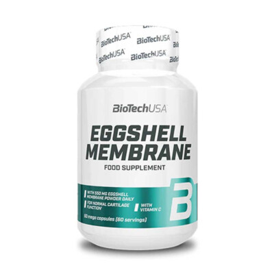 Bio Tech USA Eierschalenmembran 60 Kapseln natürliche Quelle Kollagen & Glucosamin