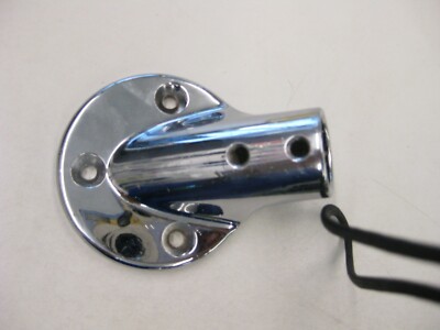 SS RAIL FITTING 45 DEGREE ROUND BASE FOR 7/8'' OD TUBE 