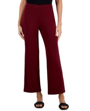 Jm Collection Petites Knit Pull-on Pants, Dark Rust Sz-PM