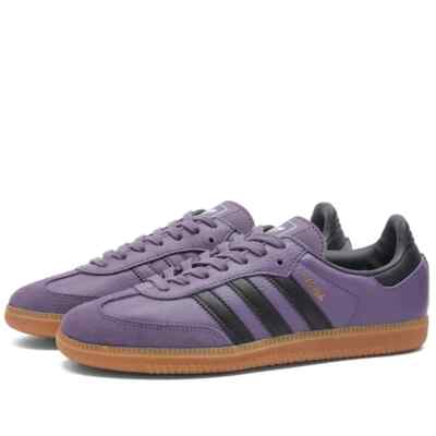 Adidas Samba OG Shadow Violet, Carbon & Chalk White Trainers UK 8.5 | eBay