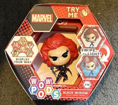 WOW! PODS Avengers Collection - Black Widow Superhero beleuchtete Wackelkopffigur