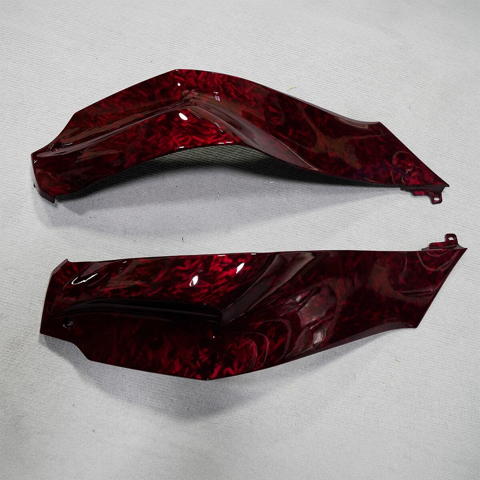 Kit de carenado de fibra de carbono forjado rojo carrocería para Kawasaki Ninja ZX-10R 2021-2024 Foto 4 de 4