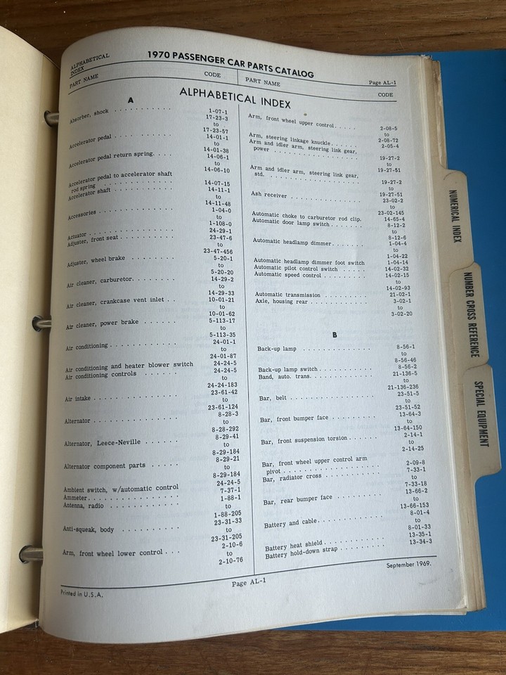 1970 Mopar Parts Catalog Plymouth Dodge Cuda Challenger Charger Hemi