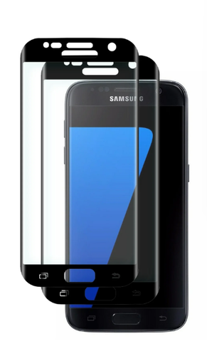 Paquete de 2 protectores de pantalla de vidrio templado de cubierta completa para Samsung Galaxy S7 / S7 Edge - Imagen 1 de 4