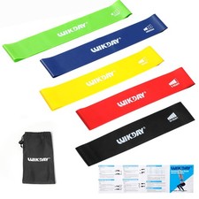 Fit Simplify Resistance Loop Exercise Bands with Instruction Guide and Carry Bag