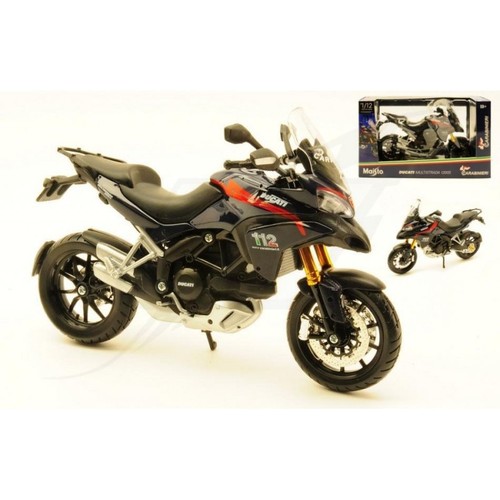 Miniature Moto Ducati Multistrada Carabinieri 1:12 - Maisto 2022 - Modèle MI10013-CAR - Neuf Sous Boîte