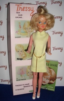 Tressy Doll Palitoy Dressed 1960 1st Edition Lt Blond Growing Hair Repro Key/Box