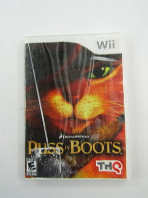 Puss in Boots Nintendo Wii Video Game Dreamworks THQ Game & Case Read