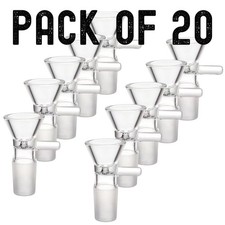  20 PACK 14MM Male Glass Bowl For Water Tobacco Pipe Bong Replacement Head USA