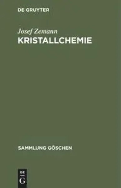 Josef Zemann | Kristallchemie | Buch | Deutsch | Sammlung GöSchen | De Gruyter-image