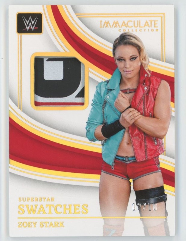 2023 Panini Immaculate WWE Superstar GOLD Zoey Stark Patch 3/10 #SM-ZSK A6