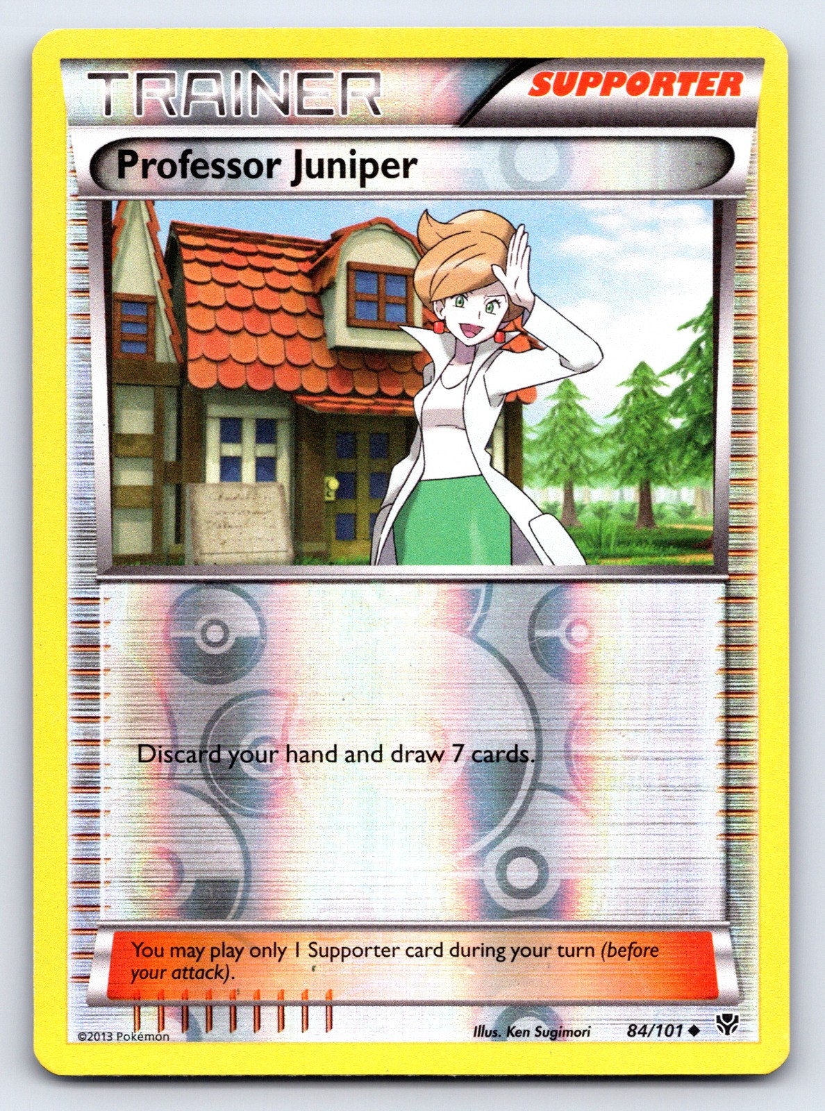 Professor Juniper Reverse Holo Uncommon Black and White 101/114 NM
