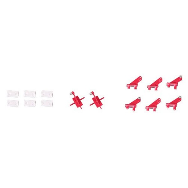 FMS 90mm Super Scorpion Control Horns Red