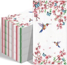 50 Count Disposable Bathroom Hand Towels, Paper Guest Towels for Bathroom,