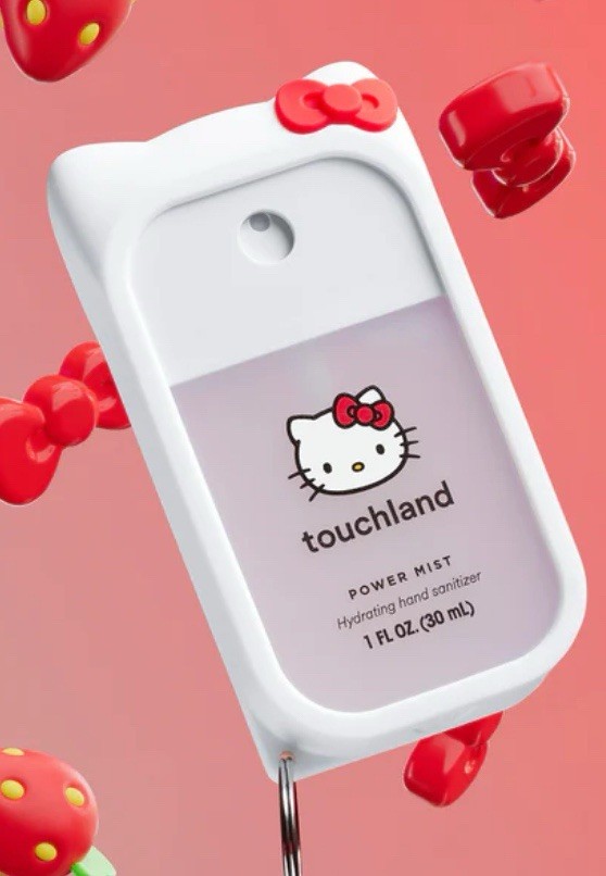 LIMITED EDITION Touchland Hello Kitty Case Berry Bliss Hand