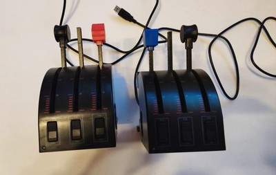 Saitek/Logitech Pro Flight Throttle Quadrant - Doppelpack, gebraucht
