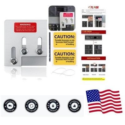 Generator Interlock Kit Compatible with Square D QO or Homeline 150 or 200 am...