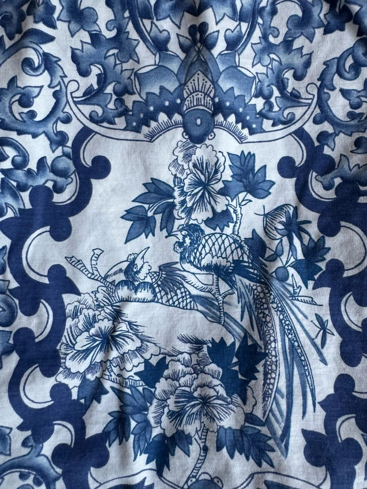 Ralph Lauren Home Tamarind Porcelain Dust Ruffle Bed Skirt ~ Queen - Image 2 of 4