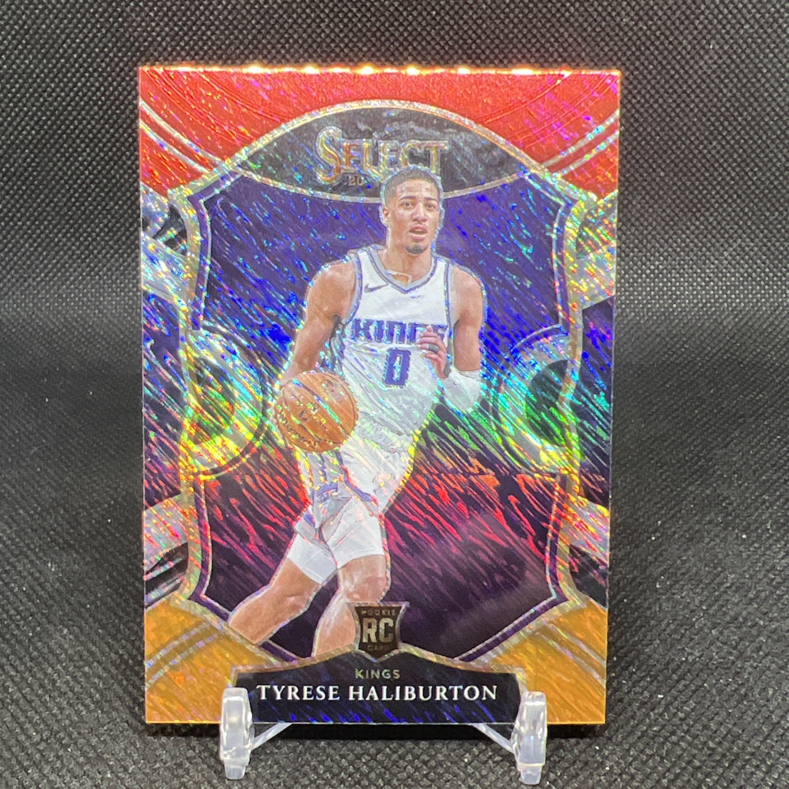 2020-21 Select Concourse Tyrese Haliburton #72 (RC) Red White Orange Shimmer