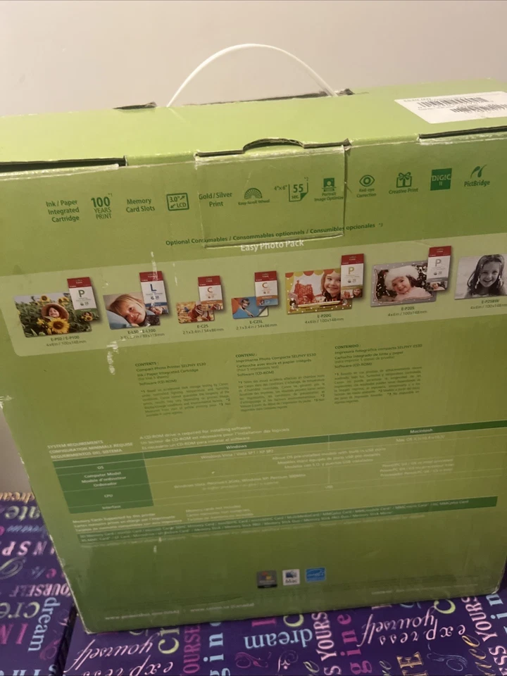 Canon SELPHY ES30 Compact Photo Printer – New Open Box to Verify - Image 4 of 4