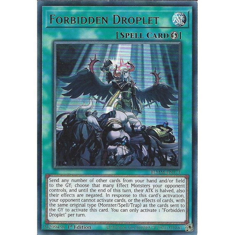 BLMM-EN171 Forbidden Droplet : Ultra Rare Card : 1st Edition : YuGiOh TCG