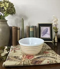 Vintage Pyrex Mixing Bowl 402 Tan Sandalwood Beige Stripe 1 1/2 qt