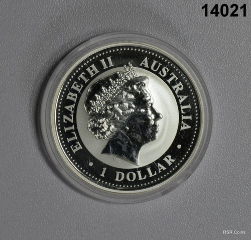 Australia Lunar Goat 2003 1 oz ¡Gema de plata fina .999! ¡CÁPSULA! ¡GRAN REGALO! #14021 - Imagen 2 de 2
