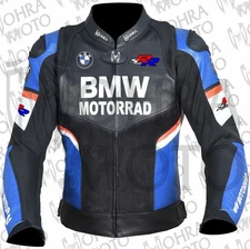 BMW Motorrad 1.3mm Cowhide Leather Motorcycle Jacket Unisex Motorbike Jacket