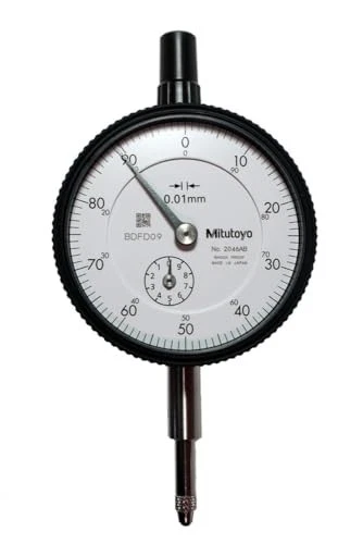 Mitutoyo Standard Dial Gauge Range 10mm No Lugs Continuous Scale 2046AB