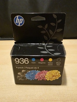 HP 936 4-Pack Standard Capacity Ink Cartridges- Black/Cyan/Magenta/Yellow 2027