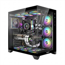 NOUA Case PC Gaming ATX Ventola ARGB Doppia Camera Compatibile Back-Connect B