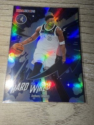 2025-26 Topps NBA Hoops Anthony Edwards Green Foil SP Hard Wired HW-6 T-Wolves