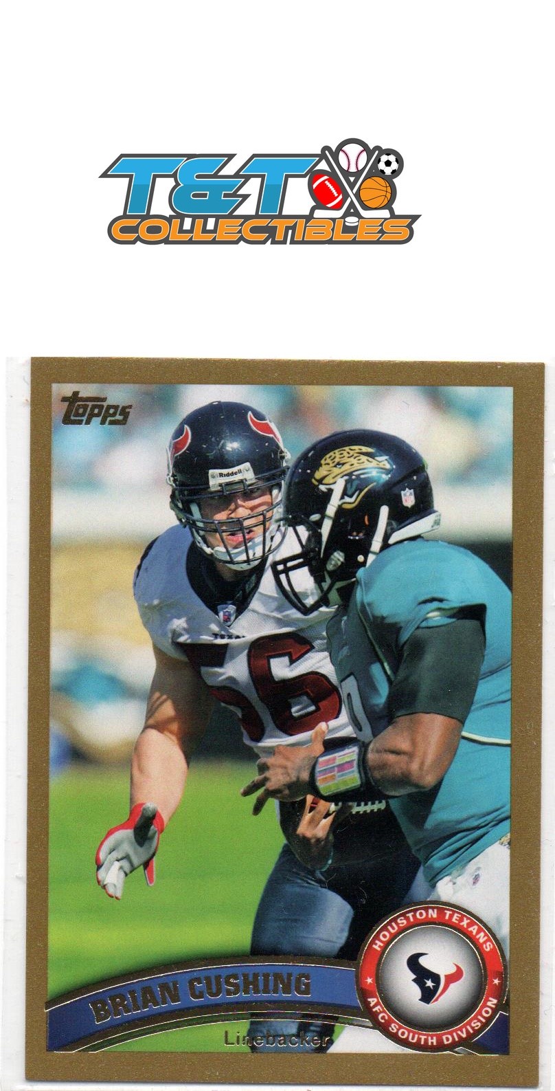 2011 Topps Gold #13 Brian Cushing Houston Texans /2011 58