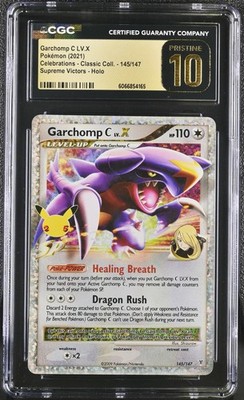 CGC 10 PRISTINE Garchomp C LV.X Celebrations Classic Coll. 145/147