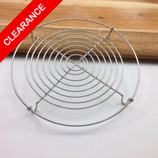 NUEVO 8” Acero Inoxidable Redondo Estante de Enfriamiento Vaporera Trivet Cable para Wok Pan