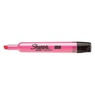 Sharpie 25009B Smear Guard Highlighter, Chisel Tip Fluorescent Pink Pk12
