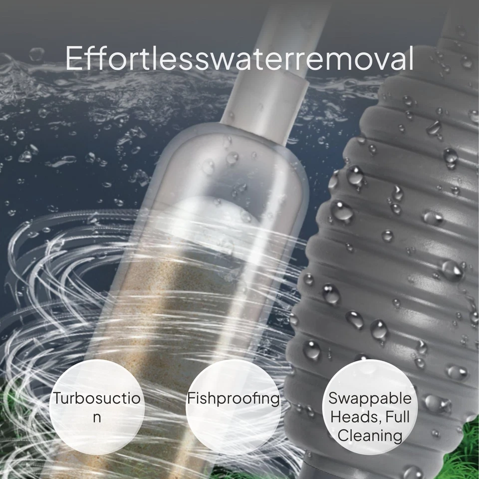 Aquarium Siphon Water Changer Manual Gravel Cleaner - Image 2 of 4