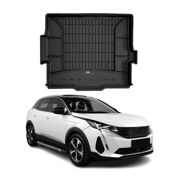 Omac Gummi Kofferraumwanne FüR Peugeot 3008 2016-2024 TPE Laderaumwanne Schwarz-image