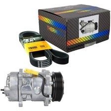 THERMOTEC Klimakompressor + CONTI 6PK1885 für PEUGEOT 607 9D 9U