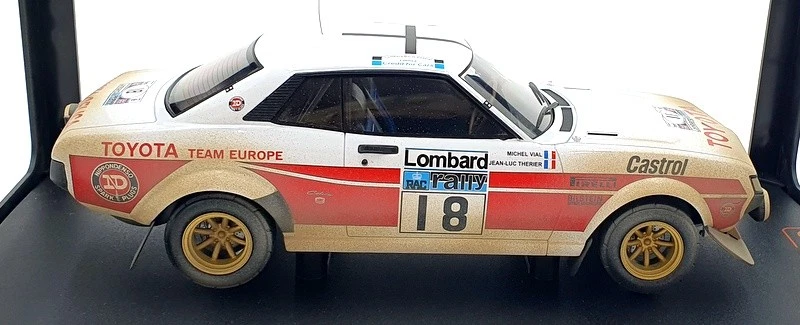 Ixo 1/18 Scale 18RMC189C.22 - Toyota Celica 2000 GT 9RA210 #18 RAC Rally 1977 - Image 4 of 4
