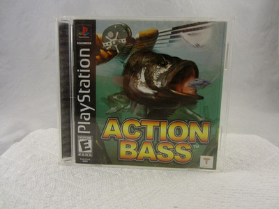 Action Bass SONY PLAYSTATION 1 PS1 GAME COMPLETE CIB TESTED ++ WORKING!
